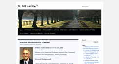 Desktop Screenshot of drbilllambert.com