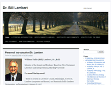 Tablet Screenshot of drbilllambert.com